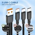 3-in-1 USB-C Multi Charging Cable 1.25M