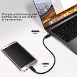 Fasgear 1M Nylon USB-C to Micro USB Cable