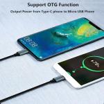 USB-C to Micro USB 3.3FT Braided Charging Cable