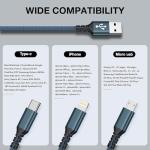 3-Pack Multi Charger Cable for All Devices