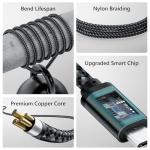 USB-C to Micro USB 3.3FT Braided Charging Cable