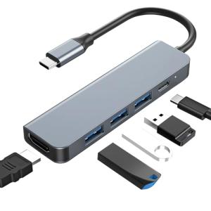 5-in-1 USB-C Hub with HDMI and USB Ports