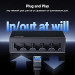 UGREEN 5-Port Gigabit Ethernet Switch Hub