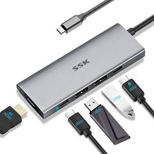 SSK 5-in-1 USB-C Hub with HDMI and Power