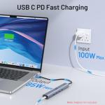 USB-C 5-in-1 Video Hub with 4K Display