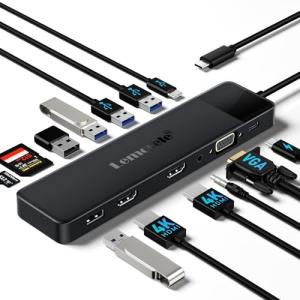 Lemorele 13-in-1 USB-C Docking Station