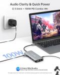 11-in-1 USB-C Hub Adapter with 4K HDMI