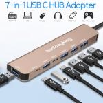 7-in-1 USB-C Hub Adapter with Multiple Ports