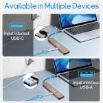7-in-1 USB-C Hub Adapter with Multiple Ports