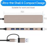 7-in-1 USB-C Hub Adapter with Multiple Ports