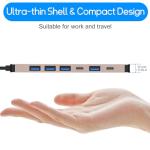 7-in-1 USB-C Hub Adapter with Multiple Ports