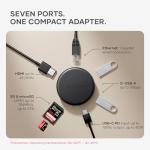 SATECHI 7-in-1 USB-C Hub - Space Black
