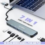 7-in-1 USB-C Hub for Laptops and More