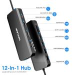 WAVLINK 12-in-1 USB-C Laptop Docking Station