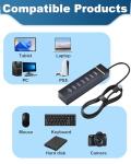 7-Port USB 3.0 Powered Hub with 1M Cable