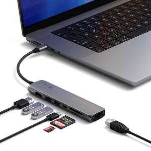 SATECHI 7-in-1 USB-C Hub with Ethernet & HDMI