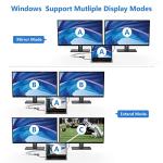 4-in-1 USB-C Hub with Dual 4K HDMI Output