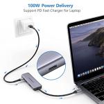 4-in-1 USB-C Hub with Dual 4K HDMI Output