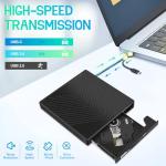 7-in-1 USB-C Portable CD/DVD Drive for Laptops