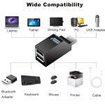 JIEYUCHU 3-Port USB Hub and Splitter