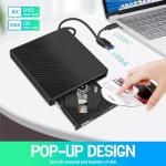 7-in-1 USB-C Portable CD/DVD Drive for Laptops