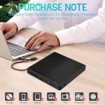 7-in-1 USB-C Portable CD/DVD Drive for Laptops