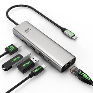 6-in-1 USB-C Hub for Dell, HP, Lenovo