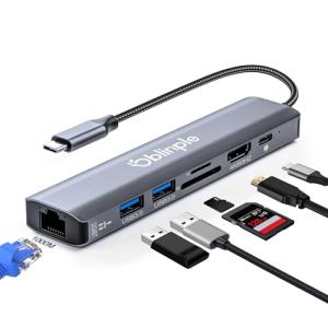 Oblinple 7-in-1 USB-C Hub with HDMI and Ethernet