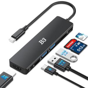 6-in-1 USB-C Hub with 4K HDMI and PD