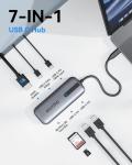 7-in-1 USB-C Hub Adapter with HDMI and SD Slots