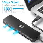 6-in-1 USB-C Hub with 4K HDMI and PD