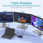 Microsoft Surface Dock with Triple Displays and Power