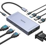 Melelink 9-in-1 USB-C Docking Station for Laptops