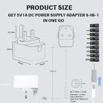 9-in-1 USB-C Power Adapter for Baby Monitors