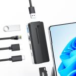 BYEASY 6-in-2 USB-C Hub for Surface Pro 9