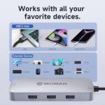 Moman 9-in-1 USB-C Hub and Docking Station