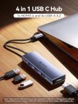 QUUGE 4-in-1 USB-C Hub with 4K HDMI