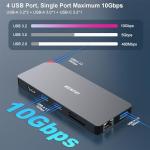 BENFEI 9-in-1 Portable USB-C Docking Station