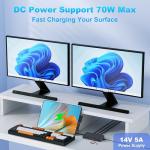 Microsoft Surface Dock with Triple Display Support