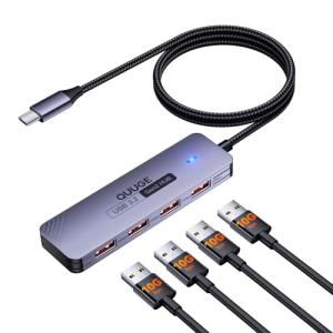 QUUGE USB-C Hub with 4 USB-A Ports