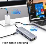 KRISUHO 8-in-1 USB-C Multiport Hub and Adapter