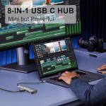 KRISUHO 8-in-1 USB-C Multiport Hub and Adapter