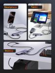 QUUGE USB-C Hub with 4 USB-A Ports