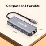 KRISUHO 8-in-1 USB-C Multiport Hub and Adapter