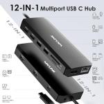 WAVLINK 12-in-1 USB C Triple Monitor Hub