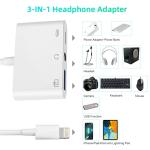 3-in-1 Lightning to 3.5mm Adapter for iPhone