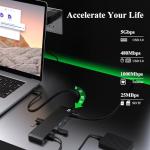 12-in-1 USB C Docking Station with Display Outputs