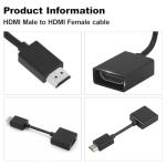 4K HDMI Extension Cable - 12cm Male to Female
