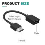 HDMI Extension Cable for 4K Devices - Black