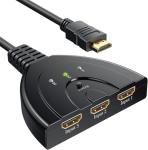 FoxSake 4K HDMI Switch 3-Port Hub for Devices